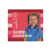 Red Girl Guide Handbook No 1.  Cover shows Junior Guide in uniform