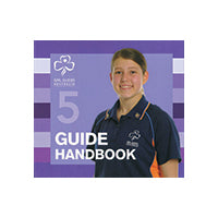 a purple covered handbook for senior guides