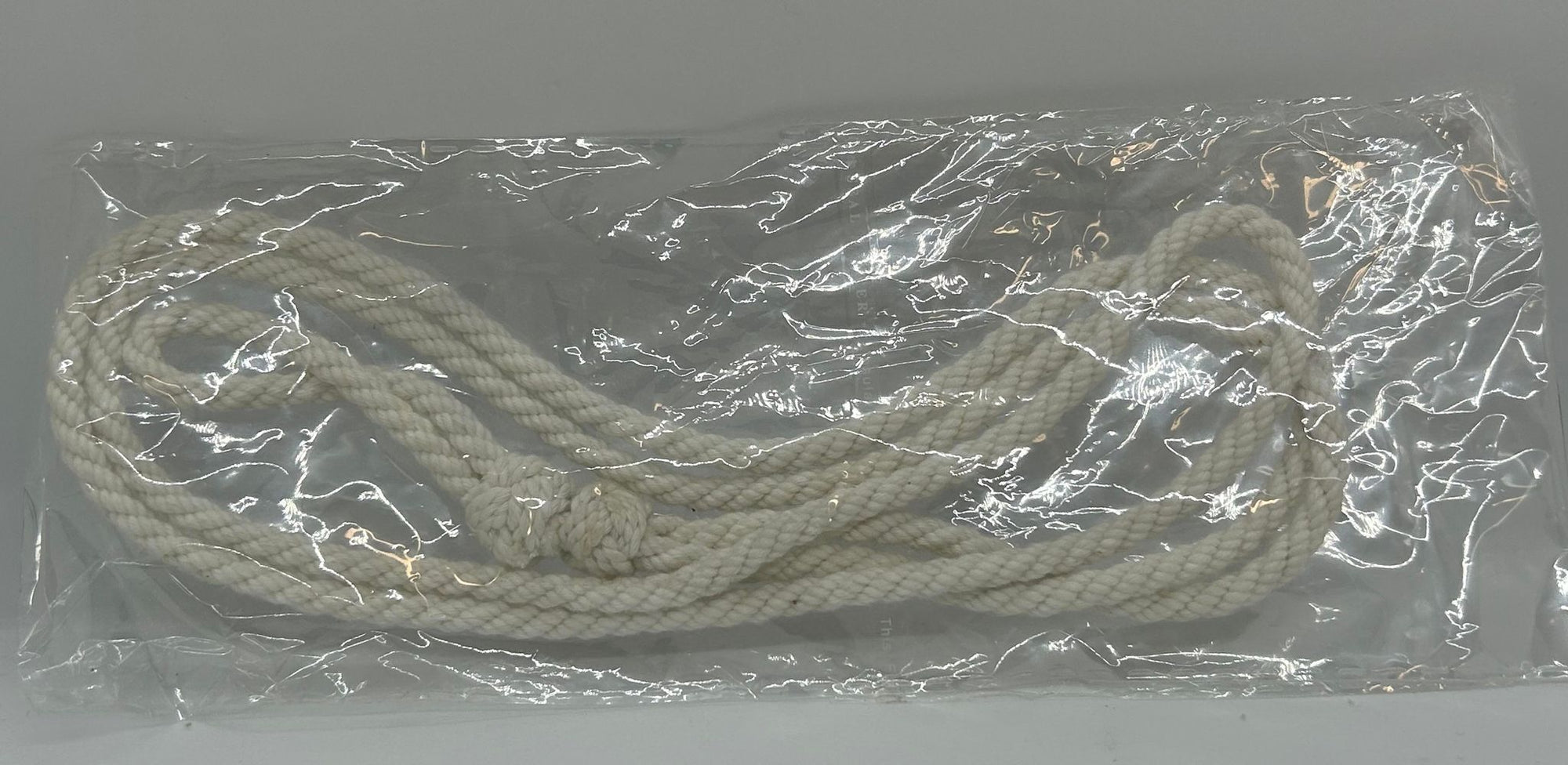 a white rope style lanyard