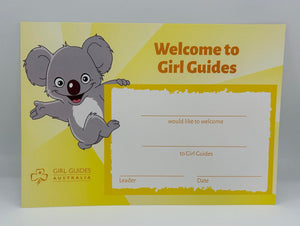 Welcome to Guides Certificate - A5