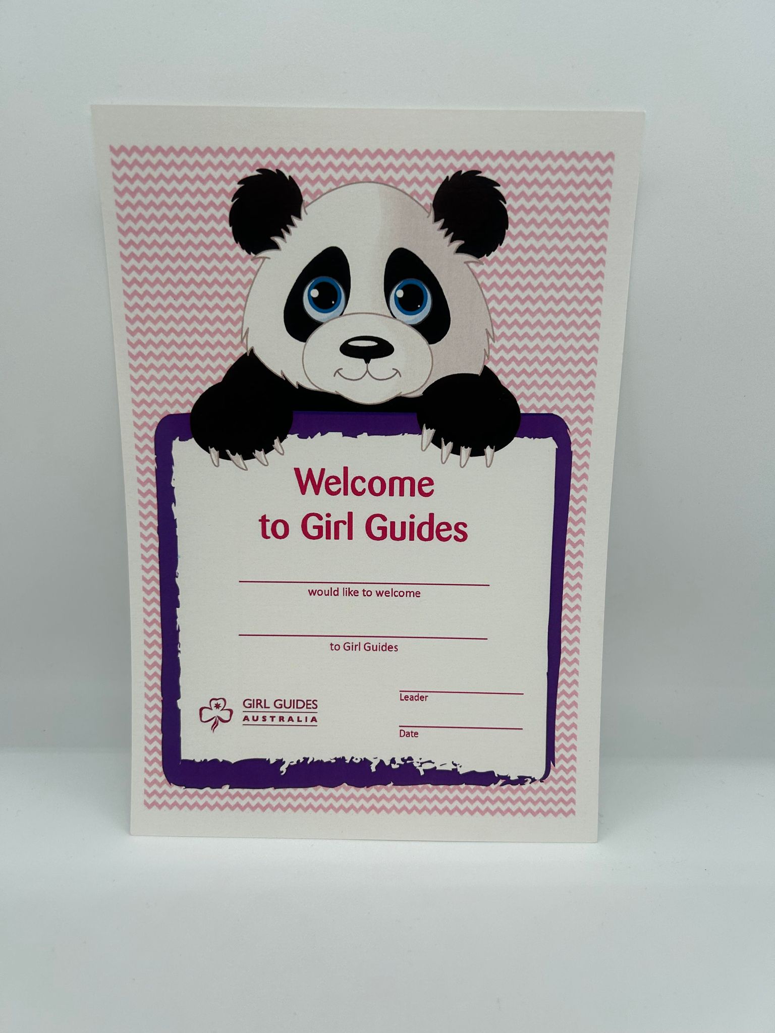 Welcome to Guides Certificate - A5