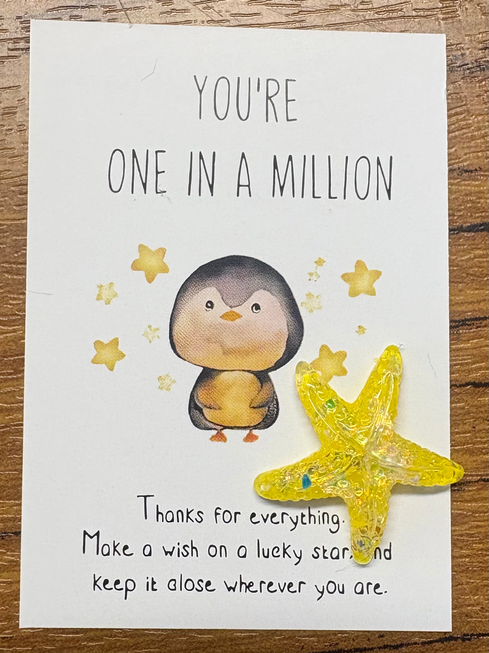 You’re on in a million card