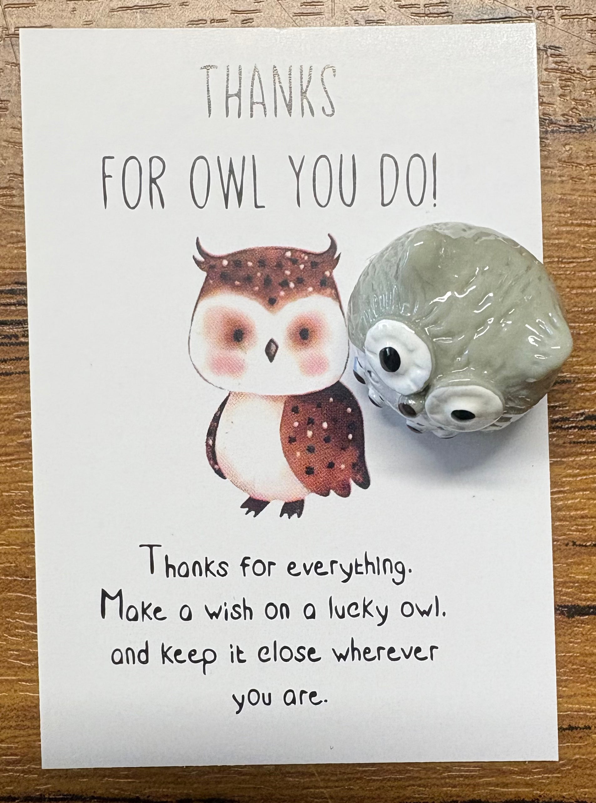 Thank you for owl you do