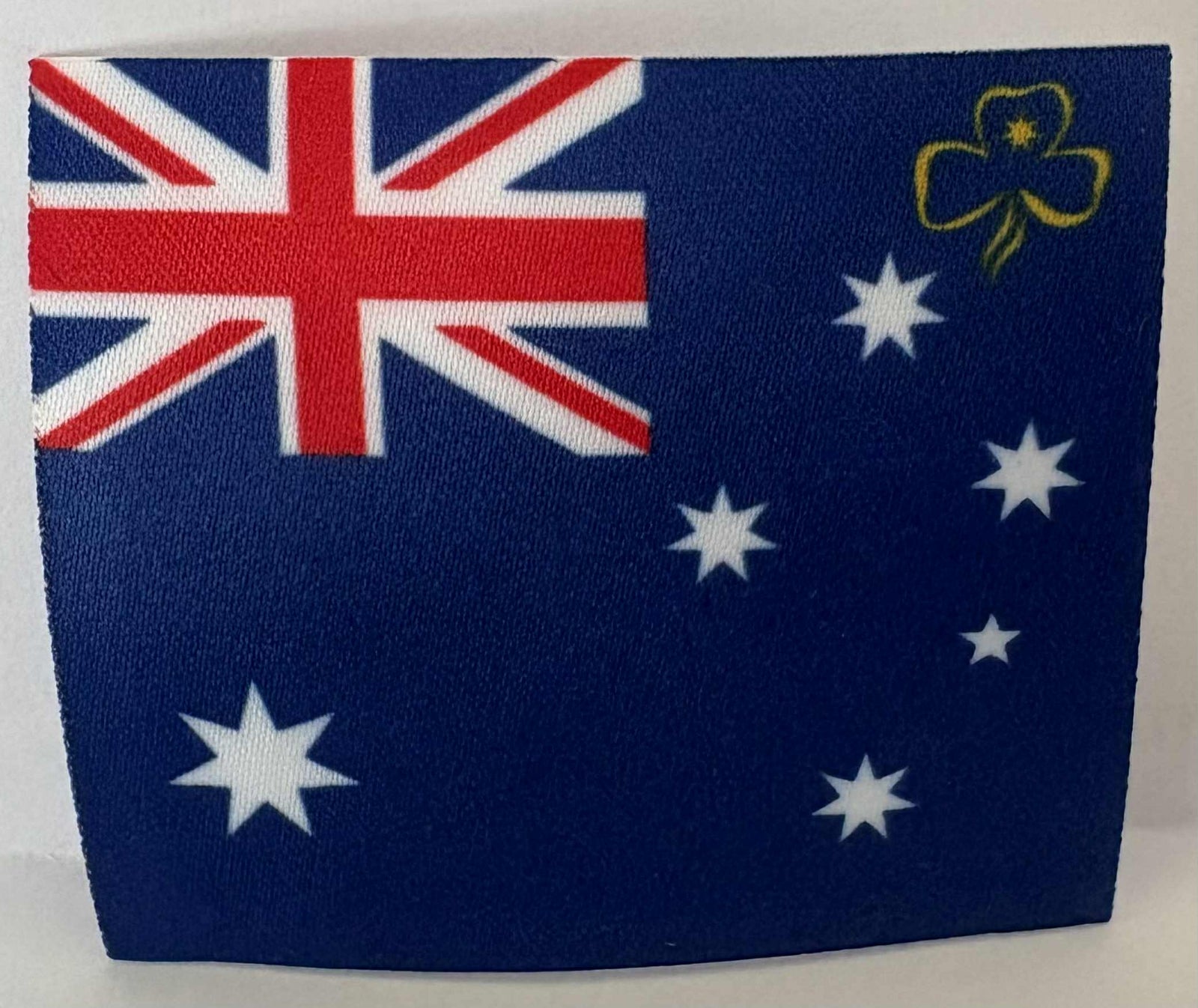 a square unbound badge of the Australian flag
