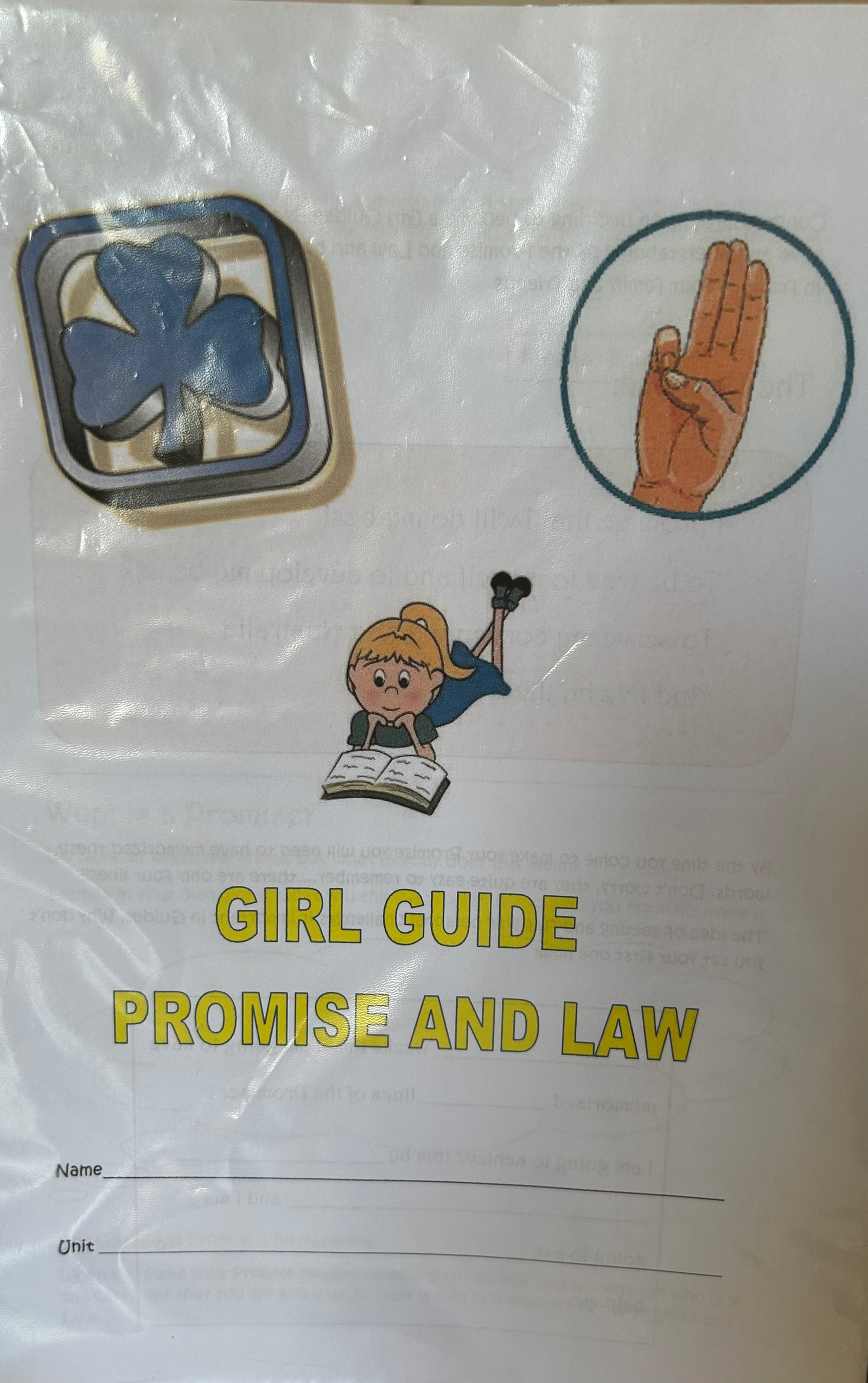 a booklet to help with understanding Promise and Law