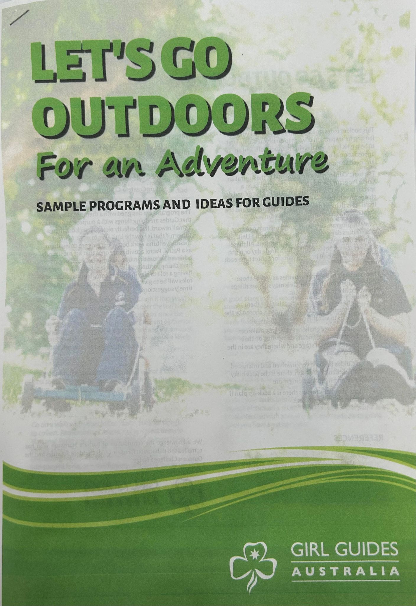 a paper based resource with sample ideas and programs