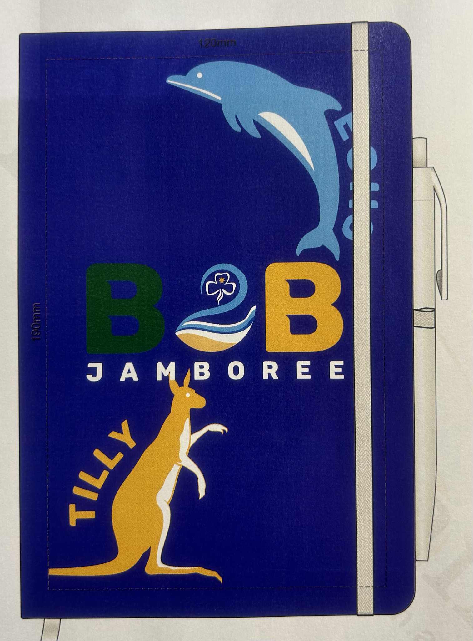 B2B Mascot Notebook and Pen